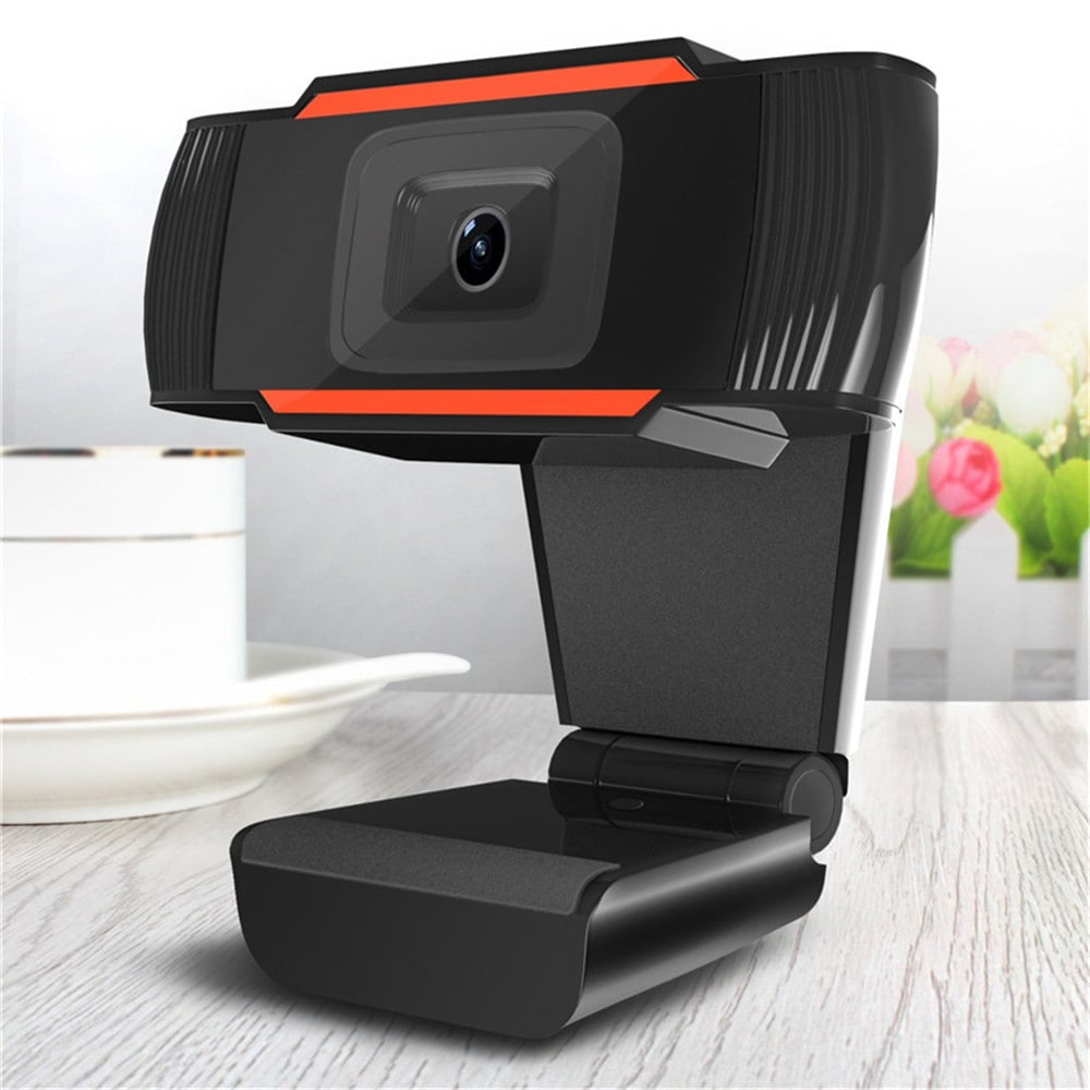 USB 2.0 PC 640X480 Video Record HD Webcam Web Camera for Computer- Black