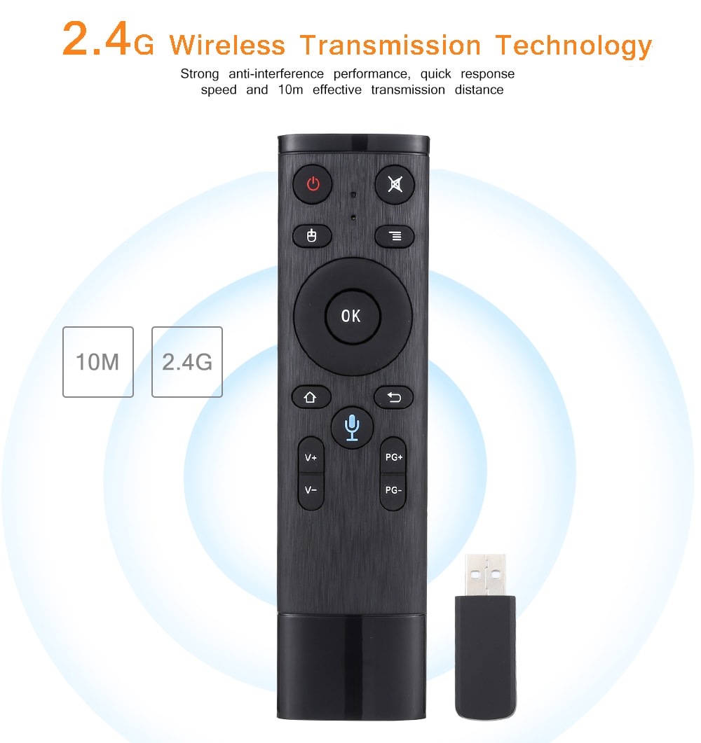 Q5 - A 2.4G Voice Function Remote Controller- Black