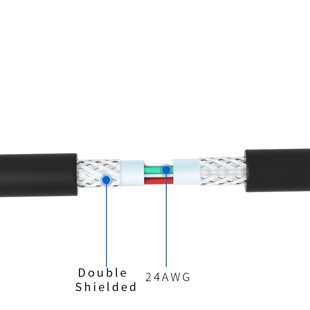 USB Printer Cable Type B Male to A Male- Jet Black 1M