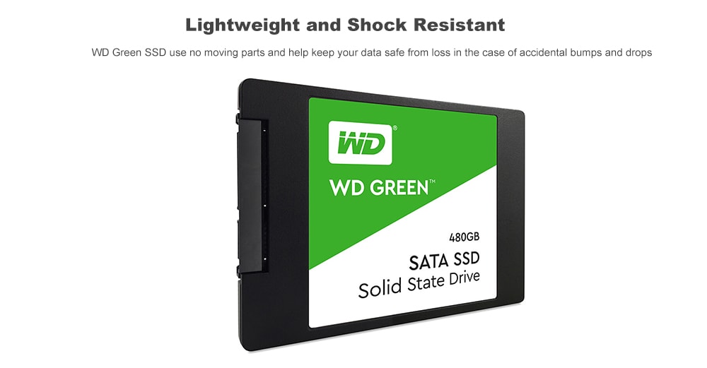 WD Green 2.5Inch 480GB SATA3 SSD- Green 480GB