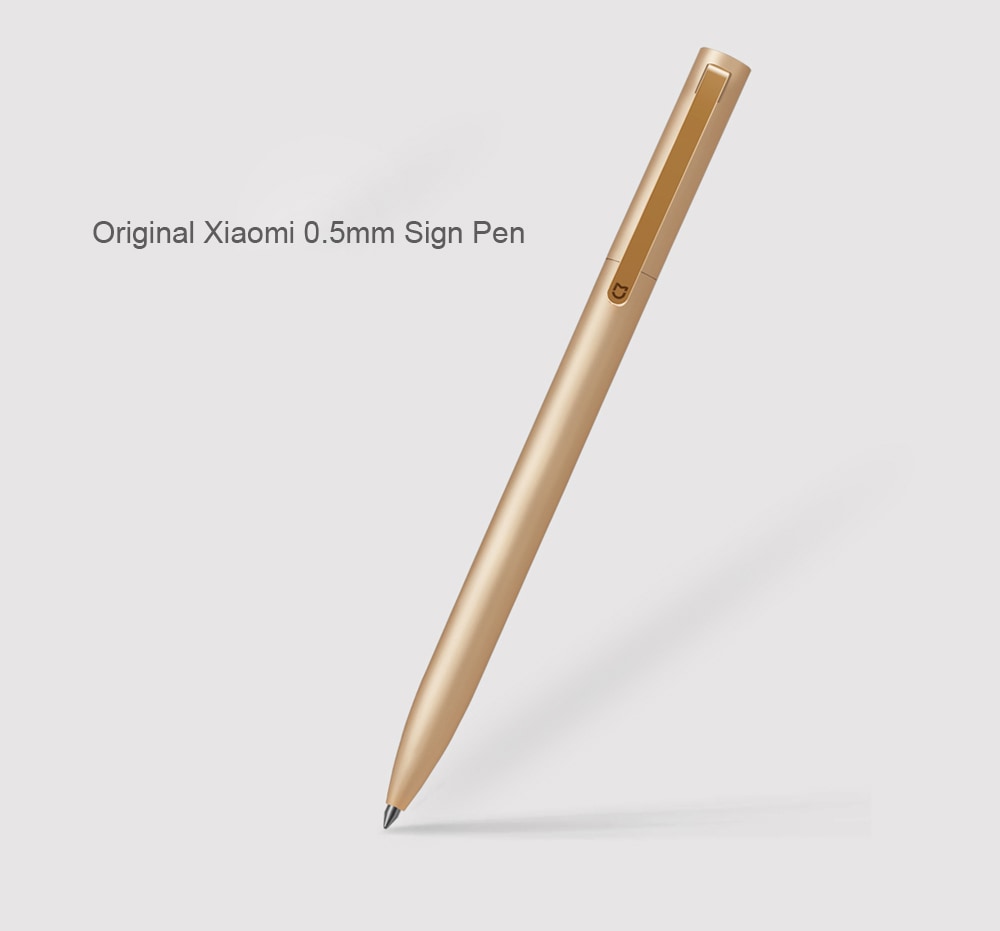 Original Xiaomi 0.5mm Sign Pen Writing Stationery- Golden