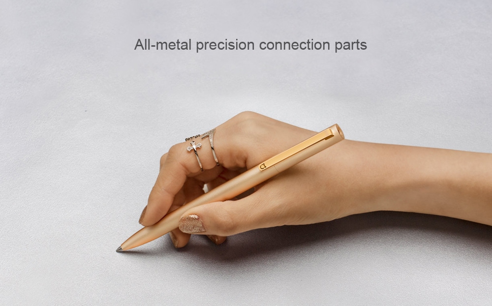 Original Xiaomi 0.5mm Sign Pen Writing Stationery- Golden