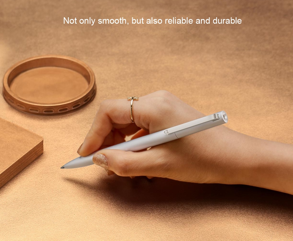 Original Xiaomi 0.5mm Sign Pen Writing Stationery- Golden