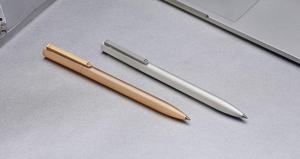 Original Xiaomi 0.5mm Sign Pen Writing Stationery- Golden