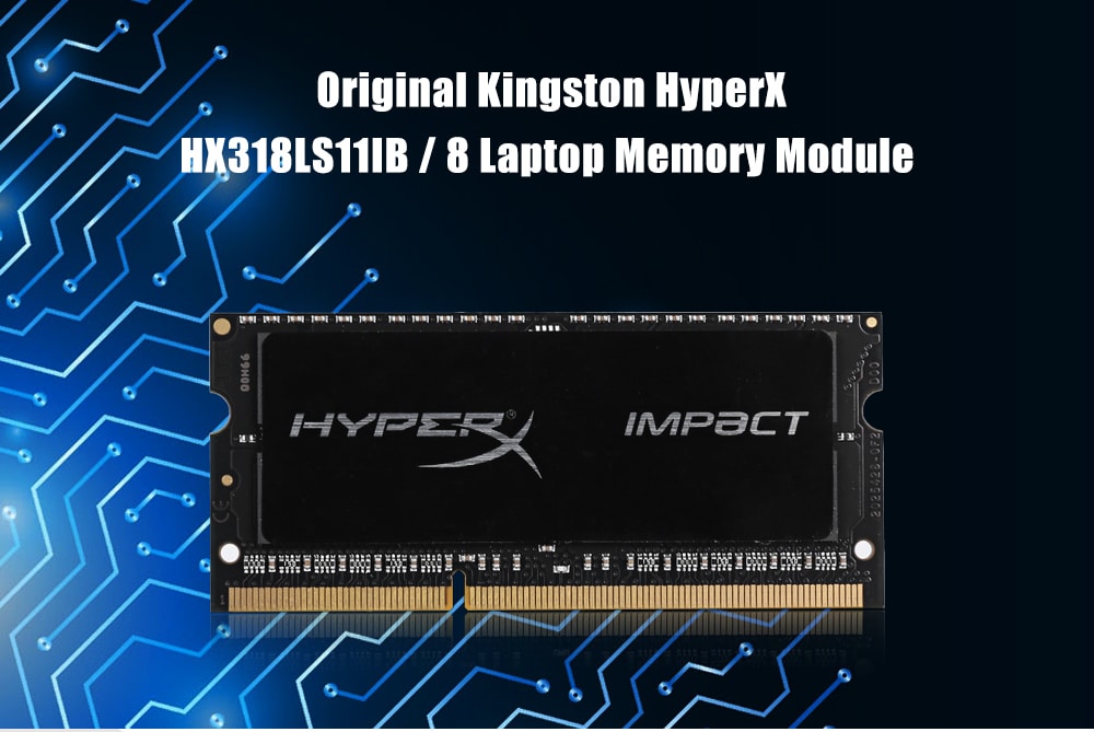 Original Kingston HyperX HX318LS11IB / 8 8GB Laptop Memory Module DDR3L 1866MHz- Black