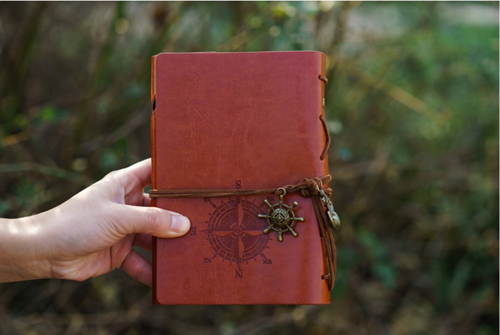 European Retro Creative Notebook Note Book- Red