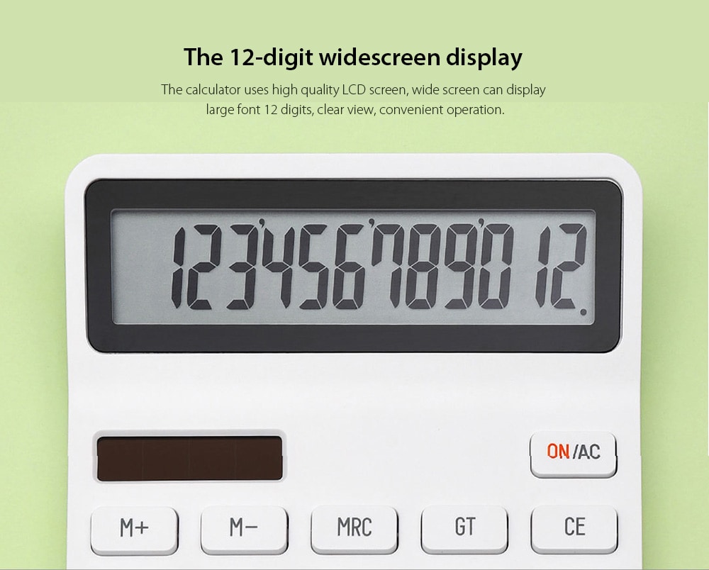 Solar Desktop Calculator from Xiaomi youpin- White