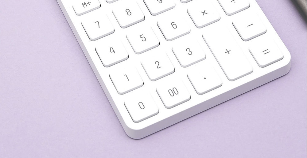 Solar Desktop Calculator from Xiaomi youpin- White