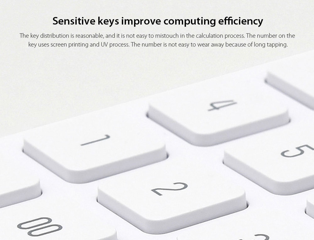 Solar Desktop Calculator from Xiaomi youpin- White