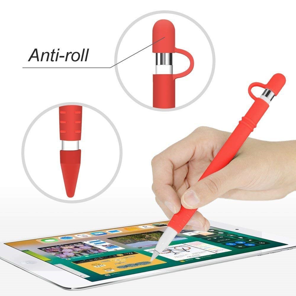 Silicone Pen Full Case for Apple Pencil- Red