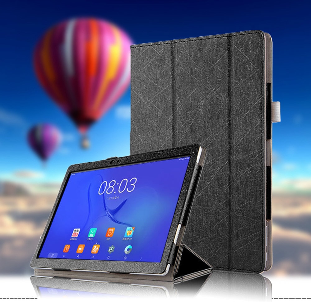 Tablet Cover Case Auto Sleep / Wake Up Function for Teclast T20- Gold