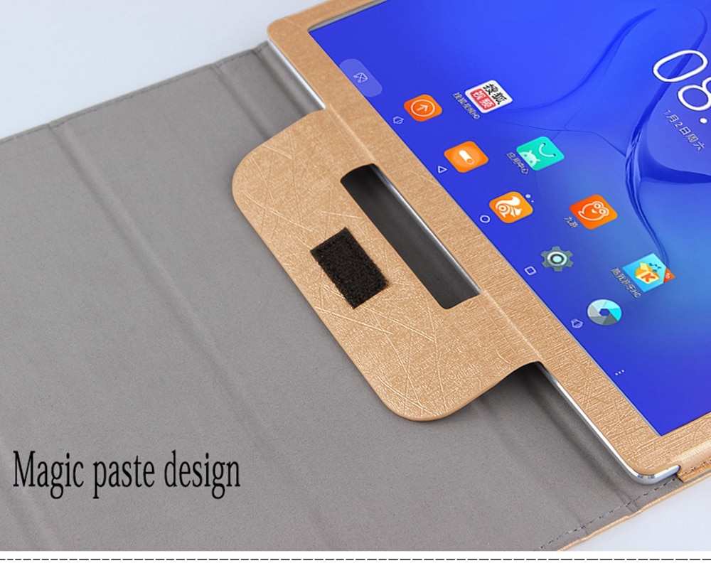 Tablet Cover Case Auto Sleep / Wake Up Function for Teclast T20- Gold