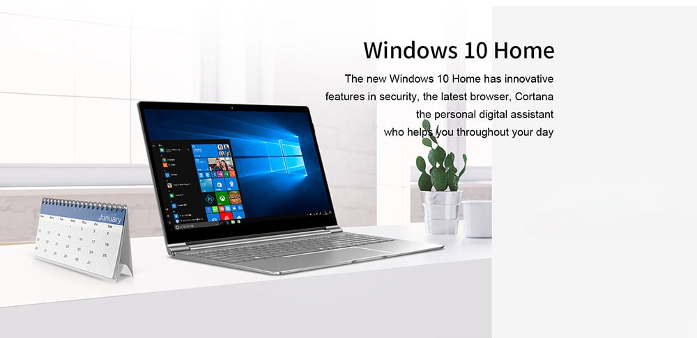 Teclast F15 Notebook 15.6 inch Windows 10 Home English Version Intel N4100 Quad Core 1.1GHz 8GB RAM 256GB SSD 1.0MP Front Camera Micro HDMI 5500mAh Built-in - Platinum