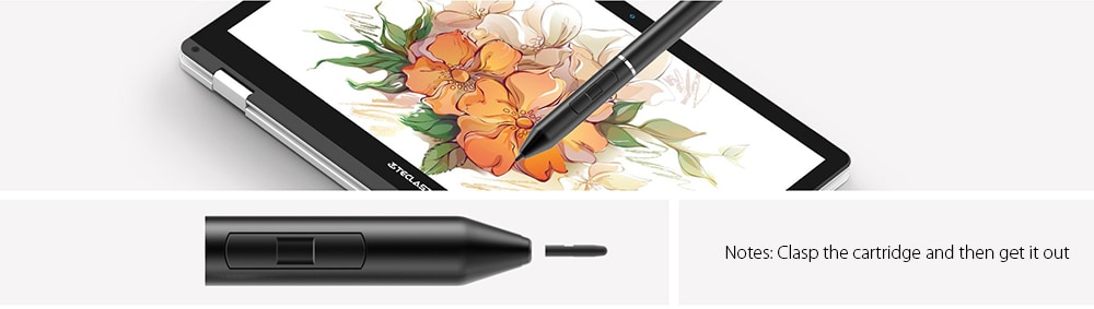 Teclast TL - T6 / F5 Active Stylus Pen Black Aluminum Alloy for Teclast F6 Pro F5 Notebook X6 Pro X4 Tablet- Black