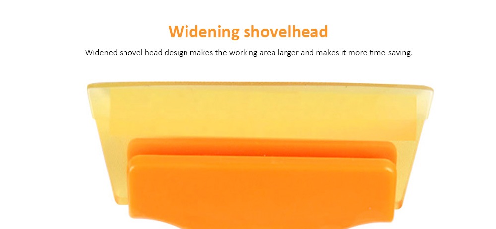 Winter Snow Ice Removal Scraper Tendon Shovel with Long Handled for Car Truck SUV Windshield Auto- Rubber Ducky Yellow