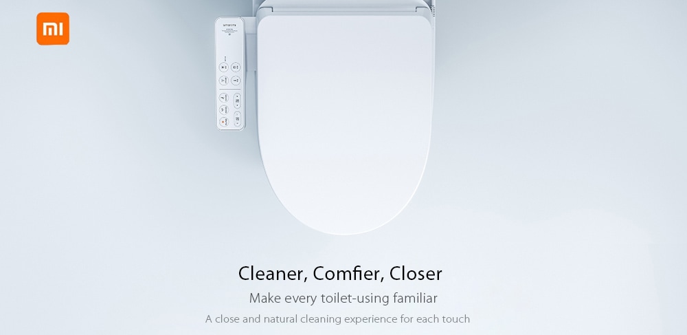 Smartmi Smart Toilet Seat Water Heated Filter Electronic Bidet Spray ( Xiaomi Ecosystem Product )- White Three Pin Chinese Plug