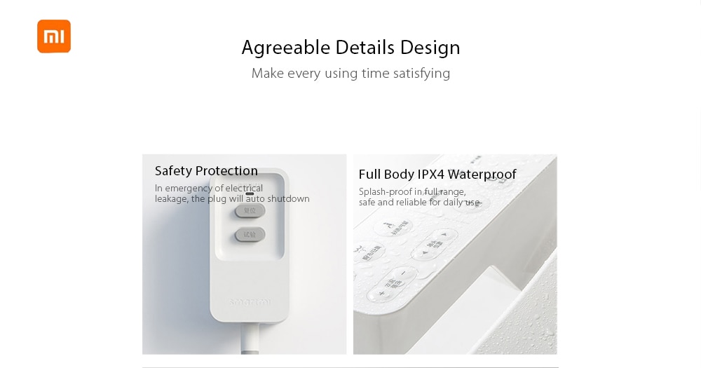 Smartmi Smart Toilet Seat Water Heated Filter Electronic Bidet Spray ( Xiaomi Ecosystem Product )- White Three Pin Chinese Plug