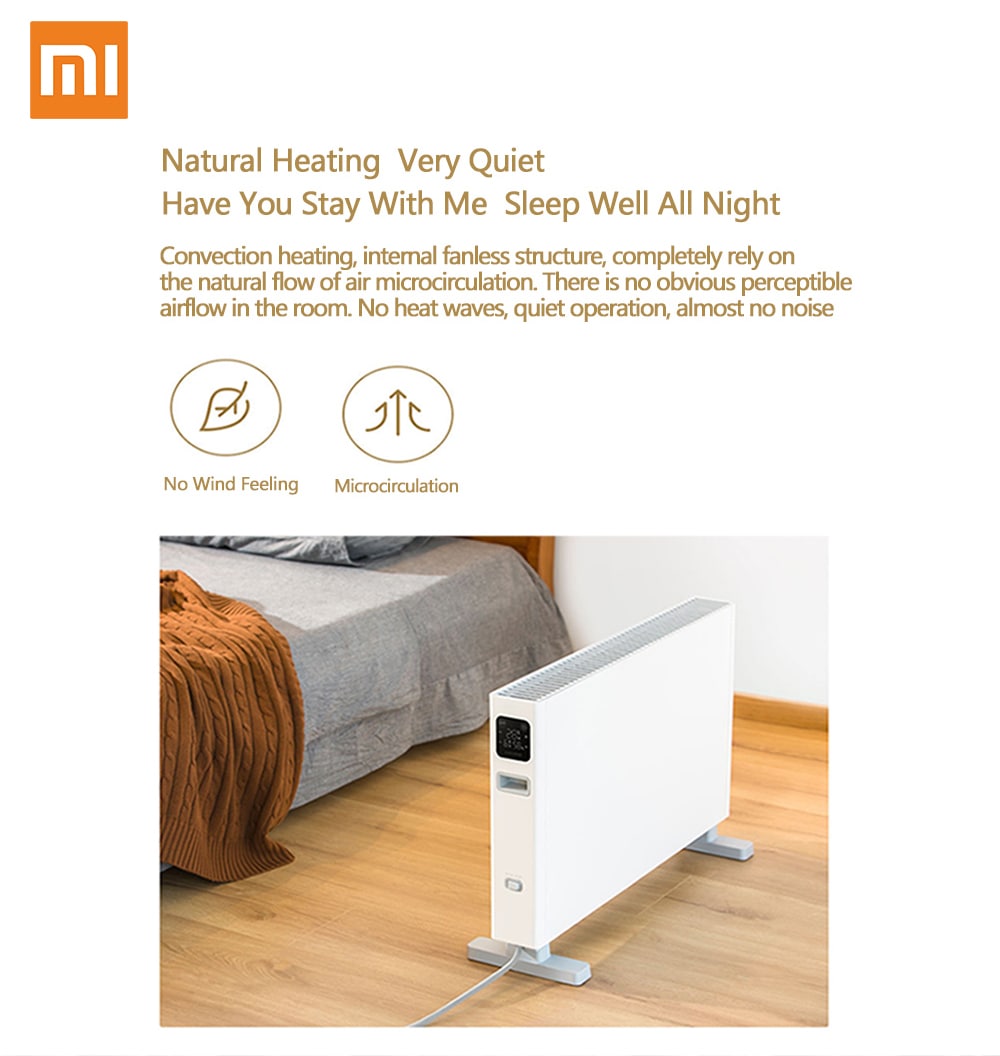 Smartmi Smart Waterproof Electric Heater ( Xiaomi Ecosystem Product ) - White