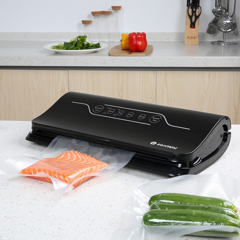 zanmini GN - 1058 Vacuum Food Sealer- Black US Plug (2-pin)