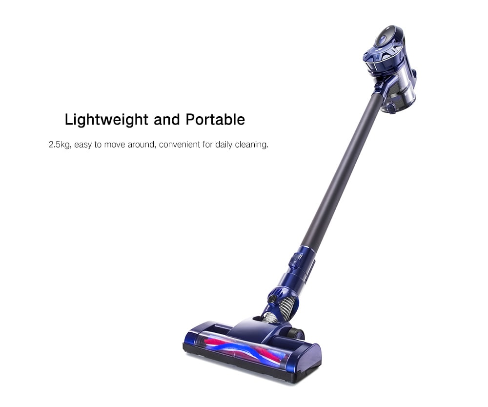 PUPPYOO WP536 Wireless Handheld Stick Vacuum Cleaner - Blue