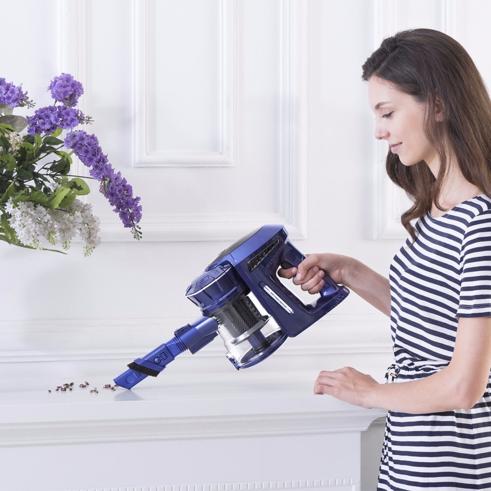 PUPPYOO WP536 Wireless Handheld Stick Vacuum Cleaner - Blue