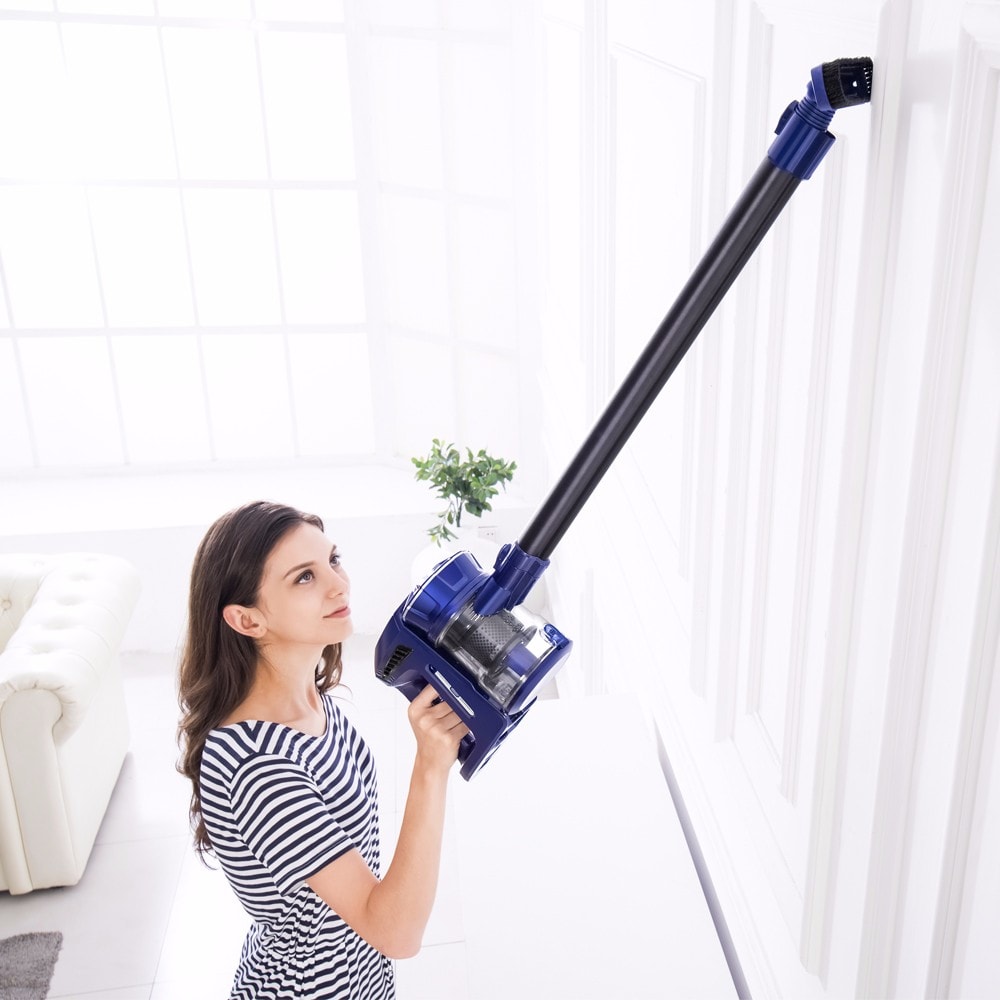 PUPPYOO WP536 Wireless Handheld Stick Vacuum Cleaner - Blue