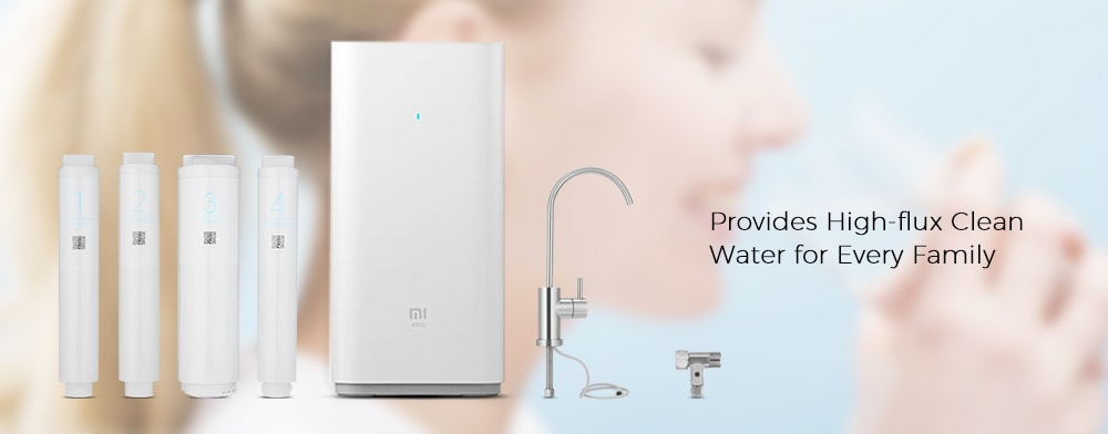 Original Xiaomi Mi Water Purifier Watering Filters Support RO Purification Technology- White