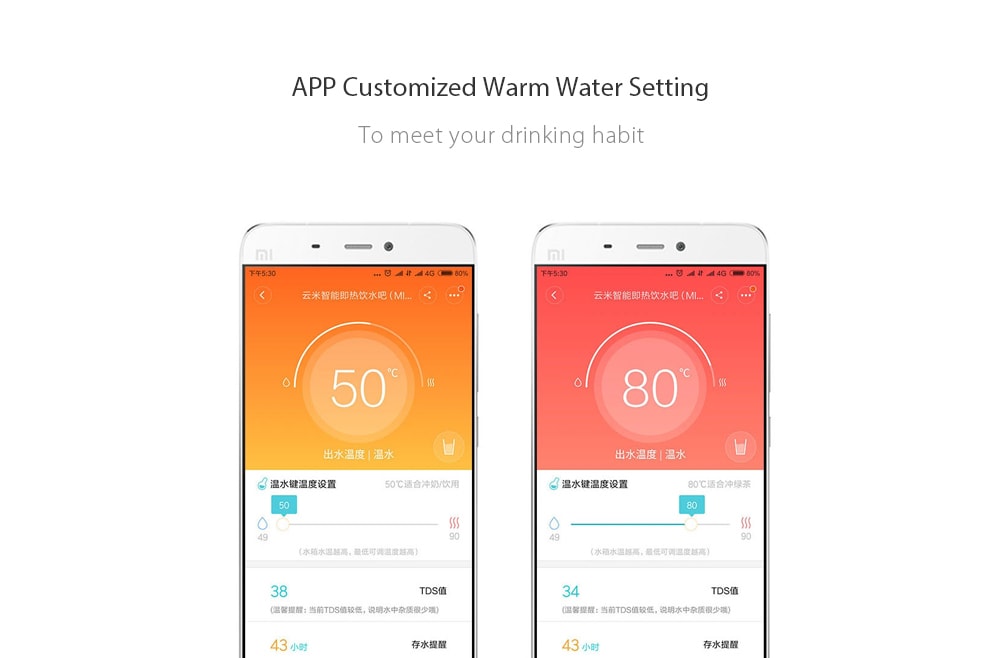 VIOMI 4L Smart Instant Hot Water Dispenser Portable Drinking Fountain APP Control Customized Temperature- White Three Pin Chinese Plug