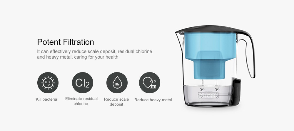 VIOMI MH1Z - A 3.5L Electric Filter Kettle Water Purification UV Sterilization- Black