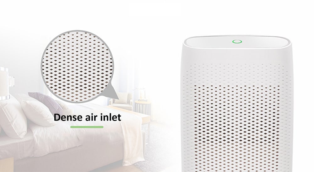 T8 700ml Small Semiconductor Dehumidifier Household Moisture-proof Electronic Intelligent Dehumidifier- Milk White