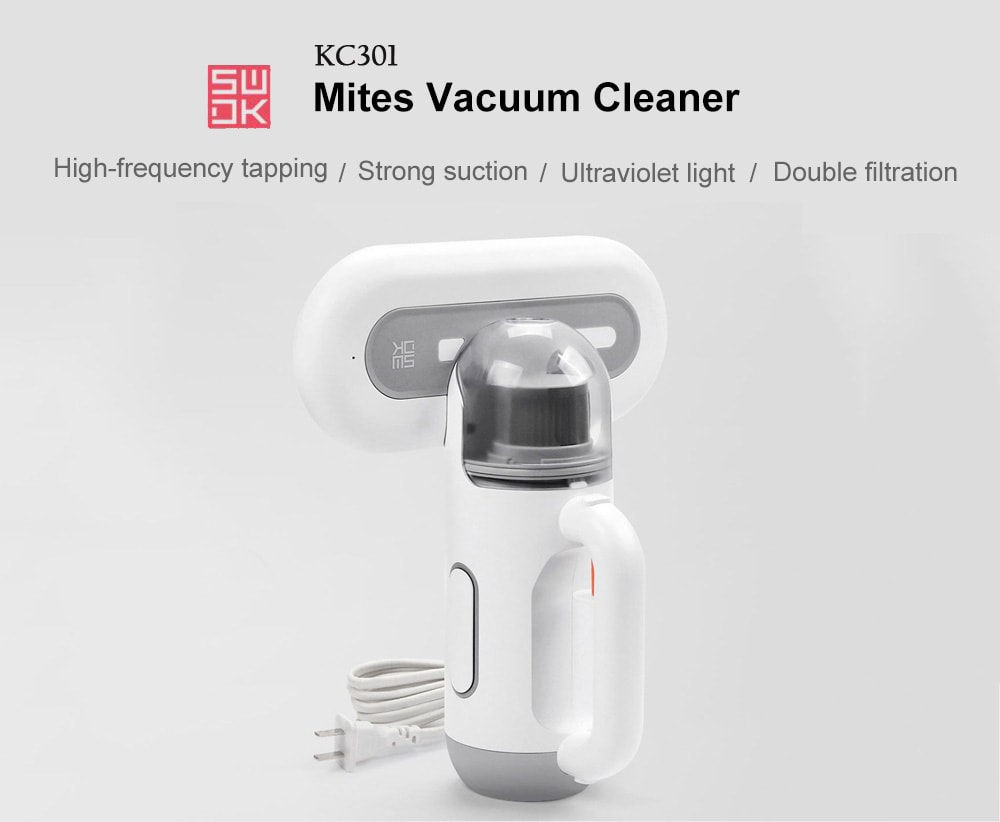 SWDK KC301 Hand-held Mites Vacuum Cleaner- White