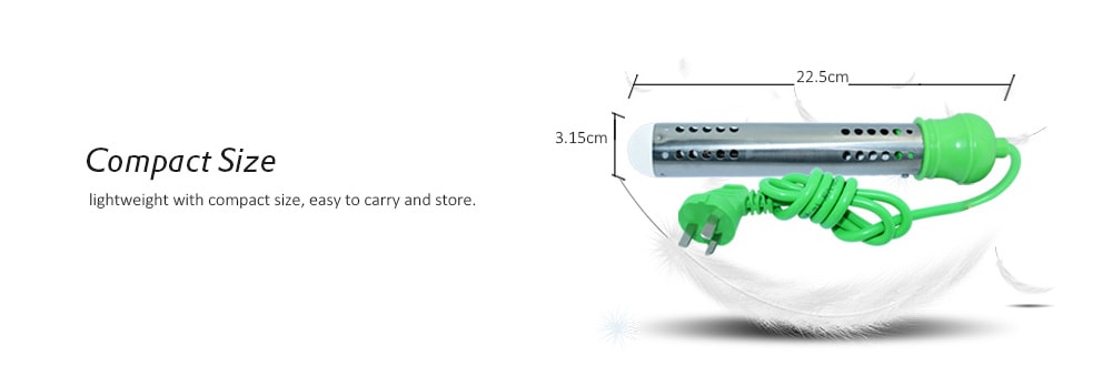 TX - 03T 2500W Immersion Heater Portable Water Heating Element- Green