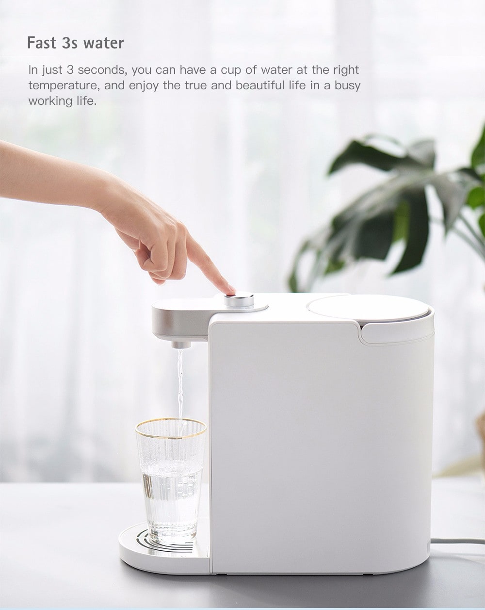 S2101 Minimalist Design Instant Heating Electric Water Dispenser from Xiaomi Youpin- White