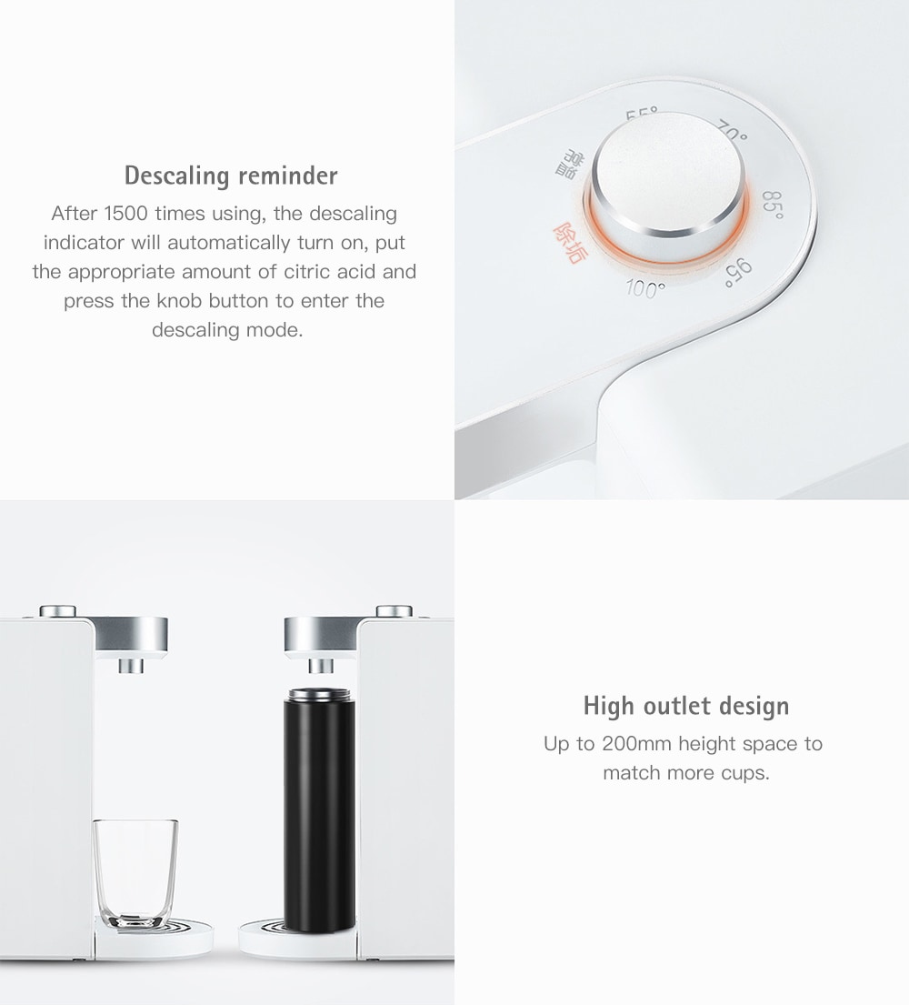 S2101 Minimalist Design Instant Heating Electric Water Dispenser from Xiaomi Youpin- White