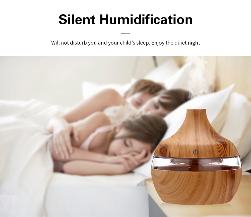 XBH - 038B Air Aroma Humidifier Ultrasonic Aromatherapy Essential Oil Diffuser- Coffee