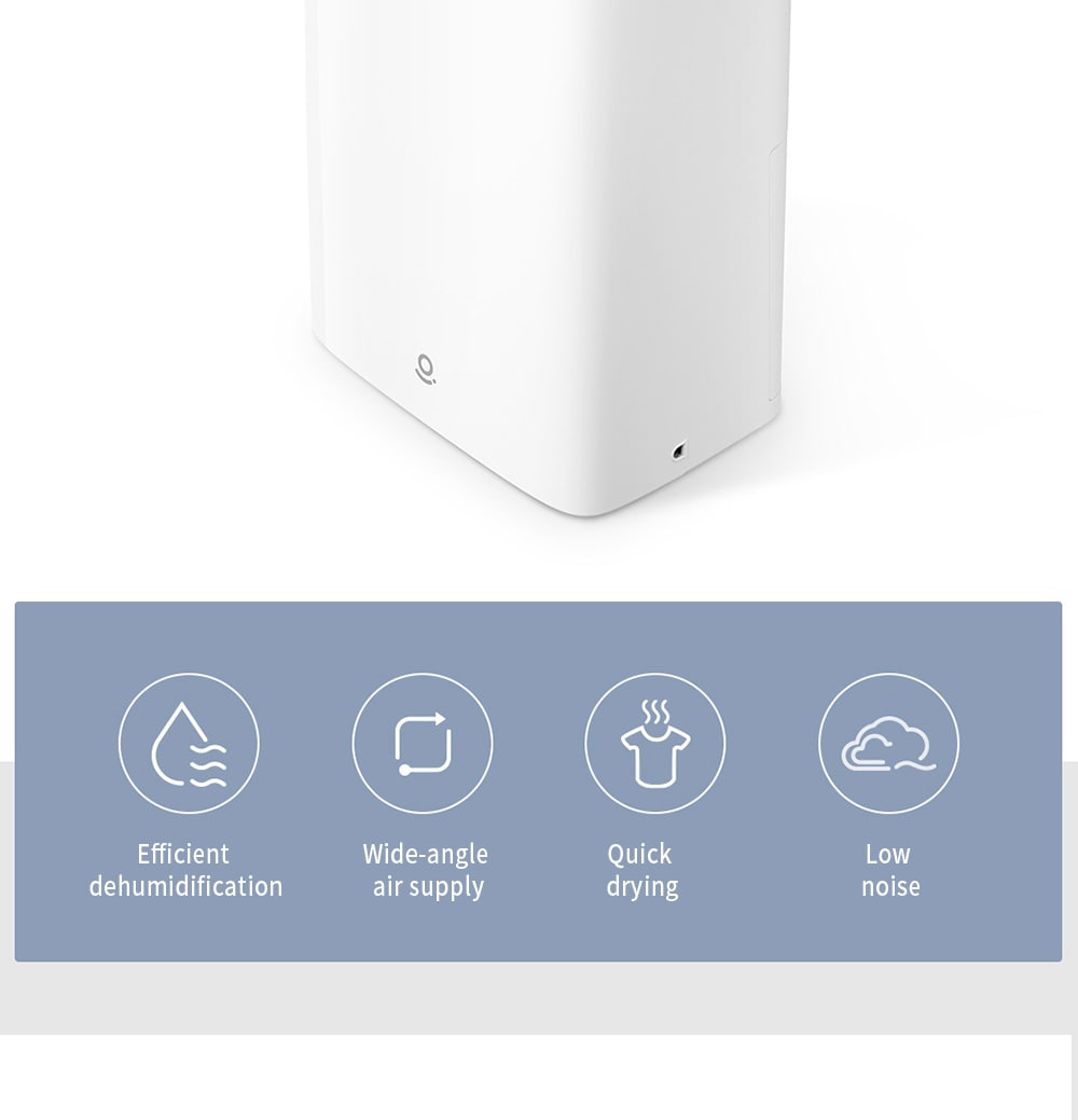 Zhibai Electric Air Dehumidifier Moisture Absorbing Dryer from Xiaomi Youpin- White Chinese Plug (3-pin)