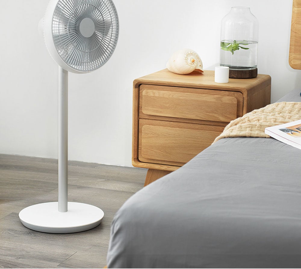 Smartmi ZLBPLDS03ZM DC Frequency Conversion Natural Wind Floor Fan With Battery ( Xiaomi Ecosystem Product )- White with Battery