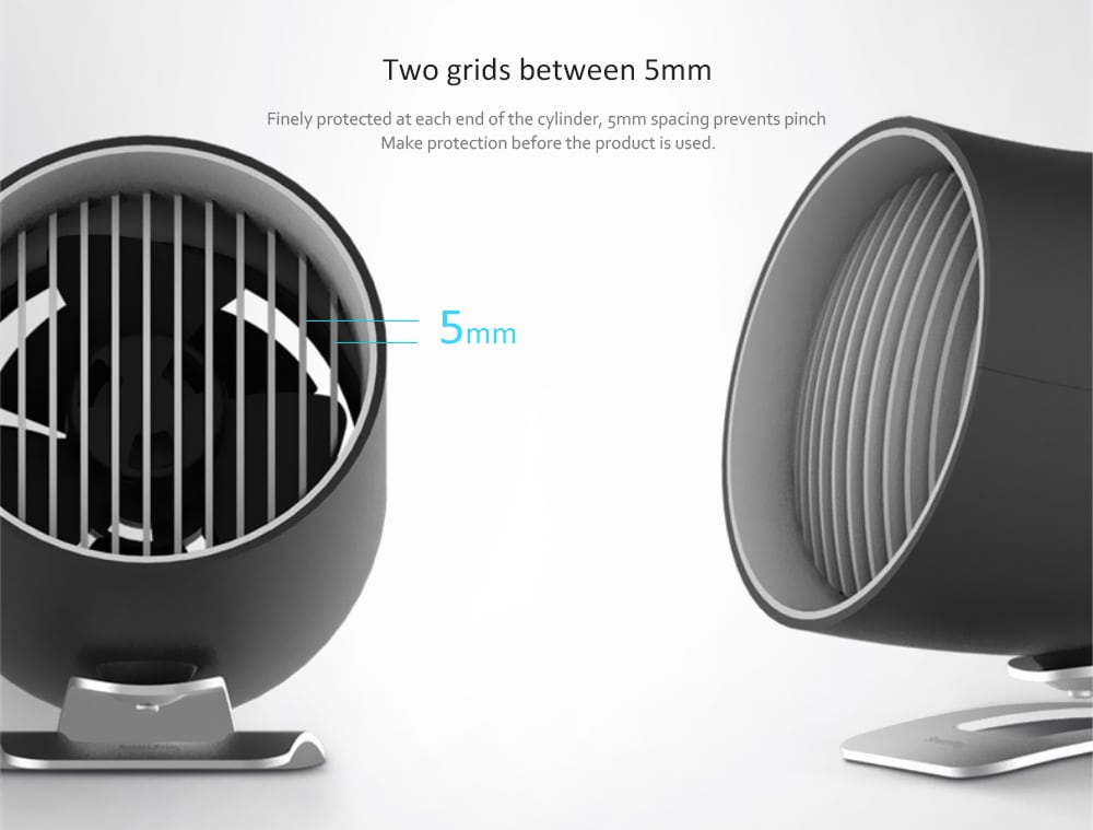 Smart Frog KW - MF100 Cool Whirlwind Desktop USB Fan- Jet Black