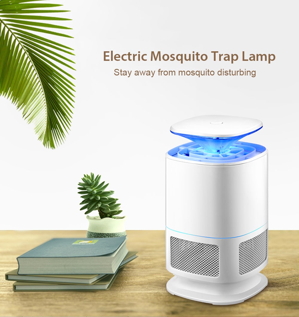 Electric Mosquito Trap Lamp Indoors Insect Repellent- Black