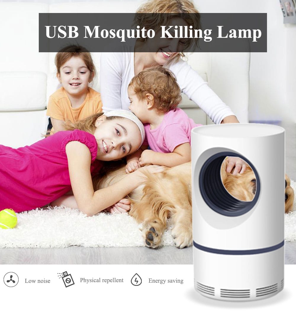 USB Durable Mosquito Killing Lamp for Home Use- White