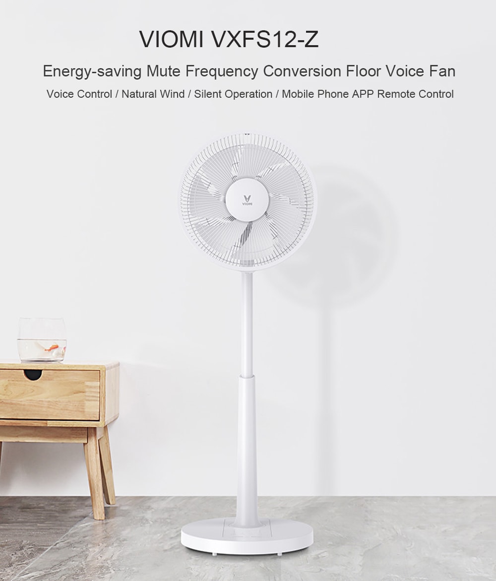 VIOMI VXFS12 - Z Energy-saving Mute Frequency Conversion Floor Voice Fan 220V- White