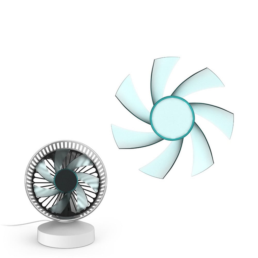 Portable USB Desktop Mute Mini Fan- White