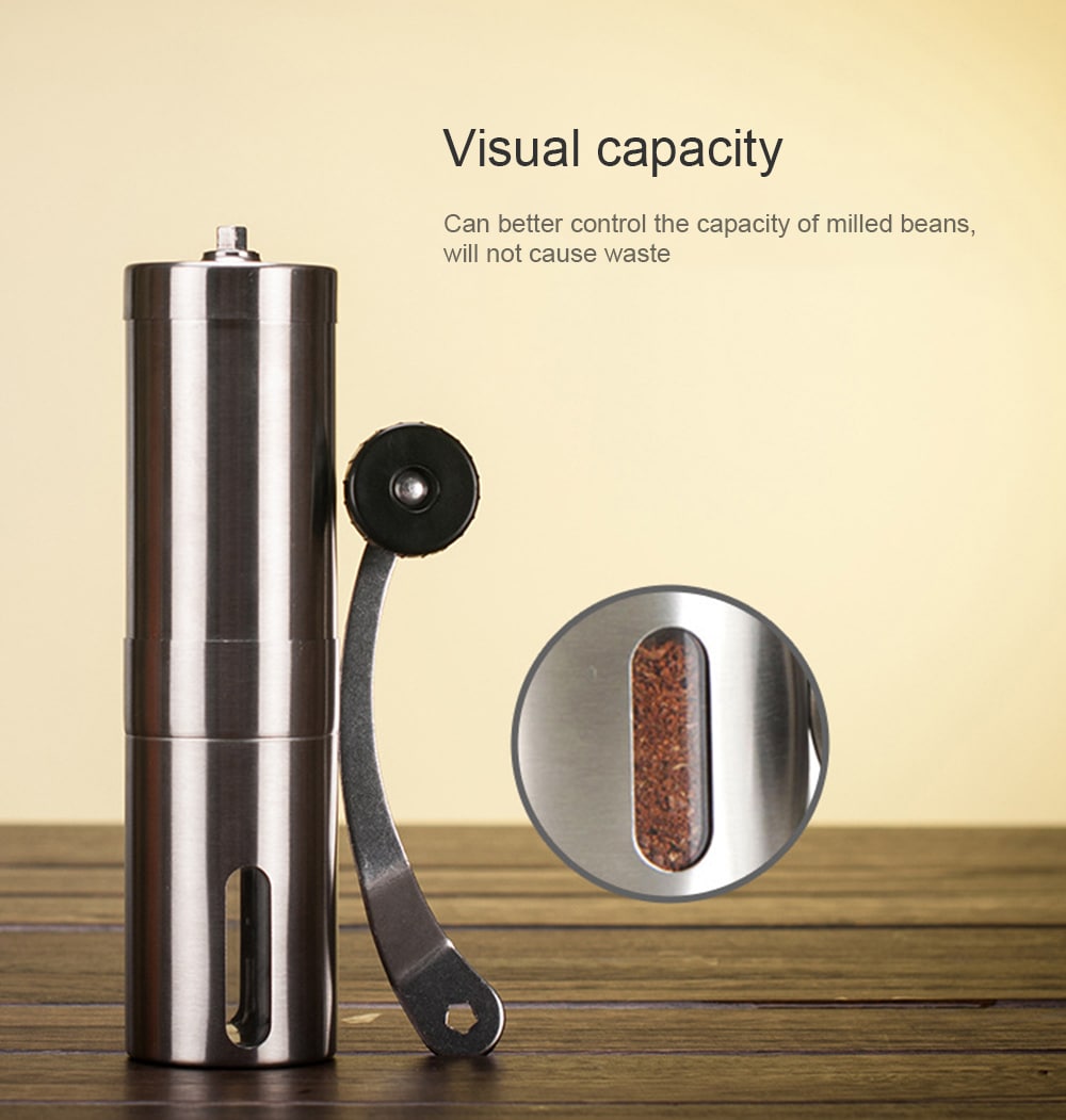 Portable Manual Coffee Grinder- Silver