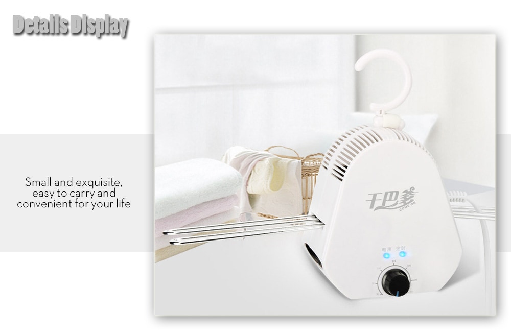 Practical Portable Convenient Mini Dryer- White EU Plug