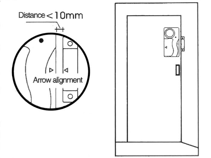 Remote Control Door Security Alarm Smart Magnetic Sensor Window Anti-theft Alertor for Home Office Warehouse- White