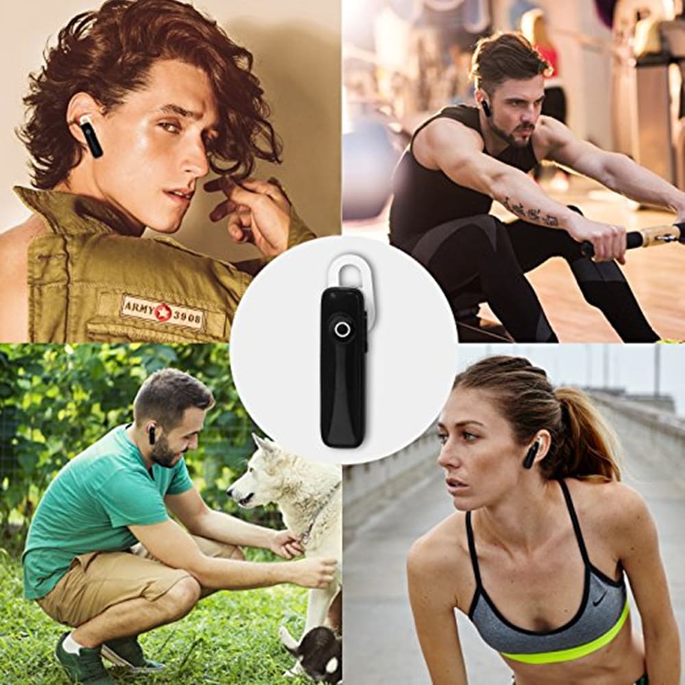 Wireless Bluetooth 4.1 In Ear Earpiece Earbuds Earphones Headphones with Noise Reduction- Black