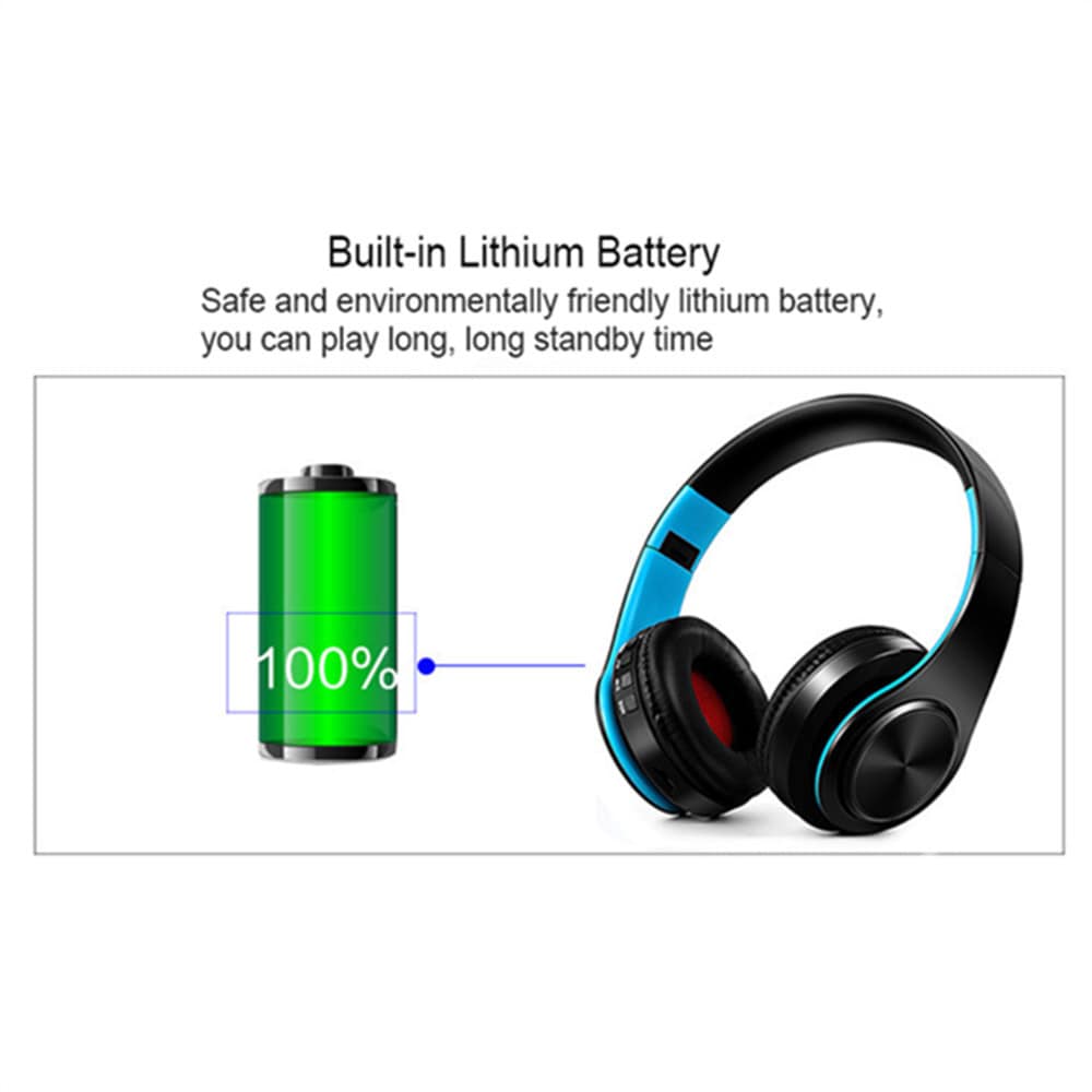 Wireless Headphones Bluetooth Headset Earbuds With Microphone for Mobile music- Green