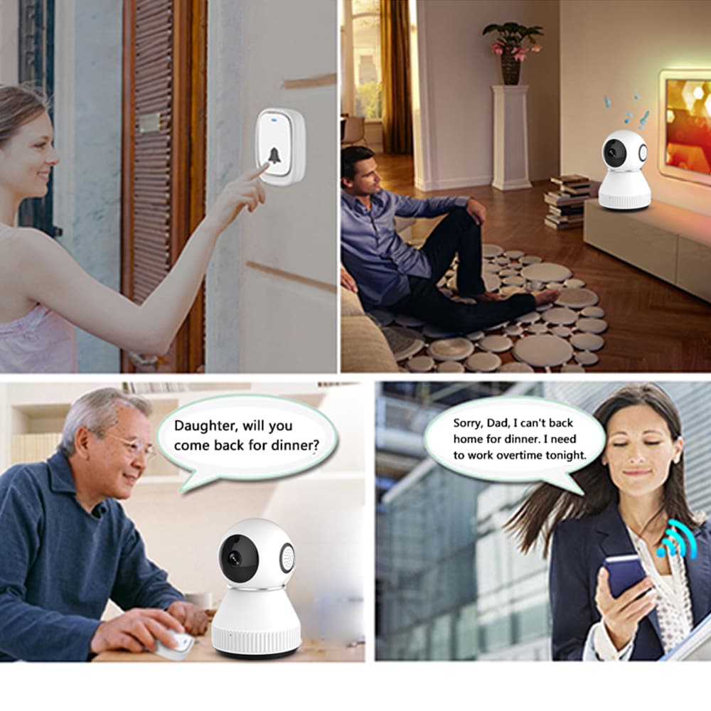 Smart Camera with Smart Home Control System- White HD 1080P