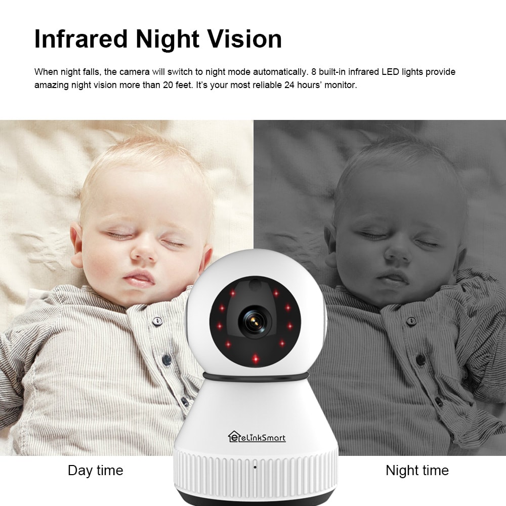 Smart Camera with Smart Home Control System- White HD 1080P