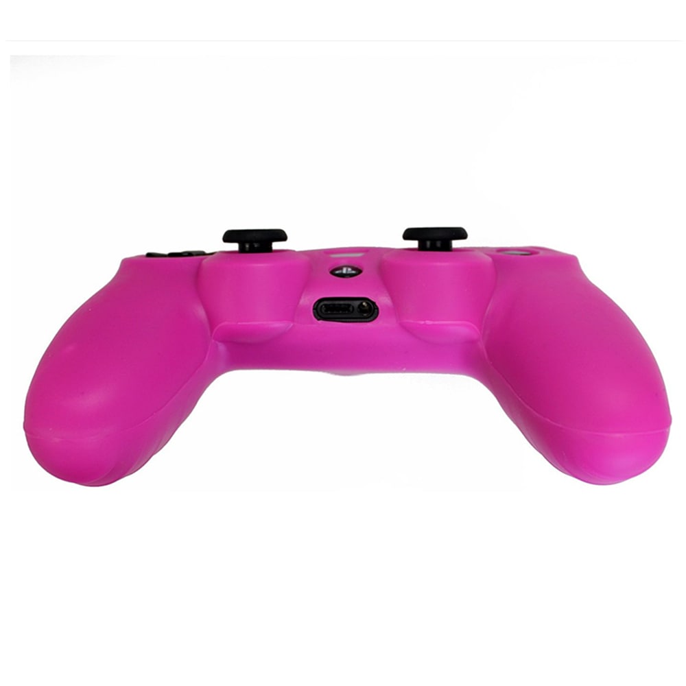 PS4 Controller Skin Silicone Rubber Protective Grip Case for Sony Playstation 4 Wireless Dualshock Game Controllers- Red